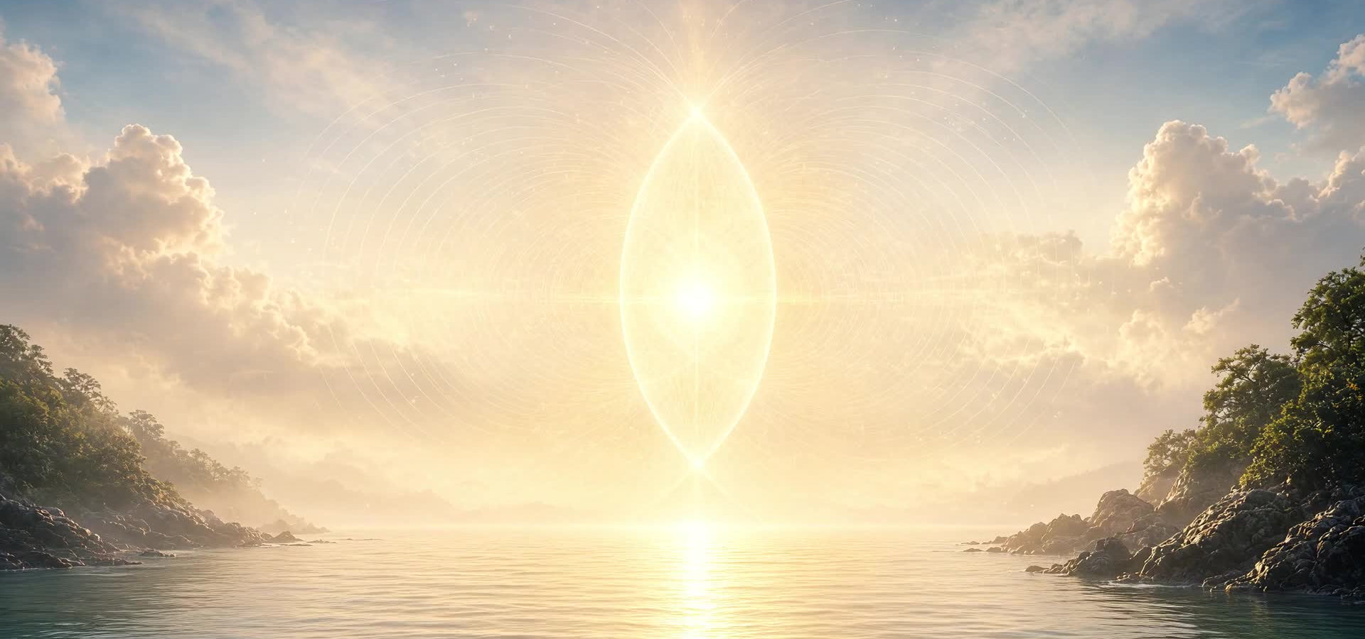 Warm ivory light held still